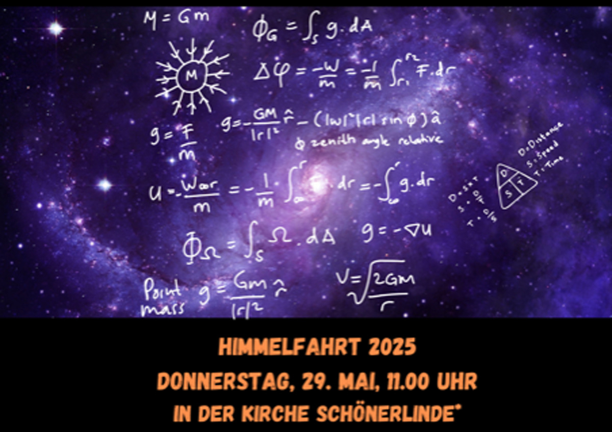 Herzliche Einladung zum Himmelfahrtsgottesdienst am 29. Mai 2025 um 11 Uhr in der Ev. Kirche von Schönerlinde, Berliner Allee 2, 16348 Wandlitz OT Schönerlinde!